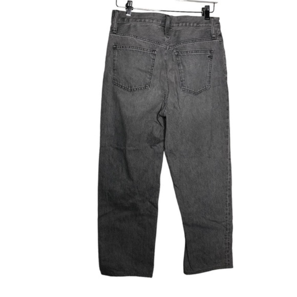 Madewell The Dadjean Lockside Wash Black Denim Jeans Grey - Picture 6 of 9